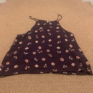 Vintage style purple crop top